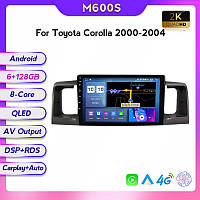 Штатная магнитола Toyota Corolla (E120) (2000-2004) M200 (2/32 Гб), 2K (2000x1200) QLED, GPS + 4G + CarPlay