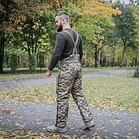 Военные штаны мужские на синтепоне Soft Shell, армейские тактические брюки, утепленные для ЗСУ 3XL, Пиксель