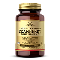 Натуральная клюква с витамином C Solgar (Natural Cranberry With Vitamin C) 60 вегетарианских капсул