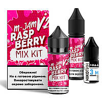 Набор для самозамеса солевой Flavorlab M-Jam V2 30 мл, 0-50 мг Raspberry (Малина)-ЛВP