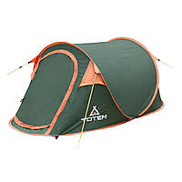 Палатка автоматическая Totem Pop UP 2 TTT-033 двухместная летняя 205 х 140 х 120 см Зелёный