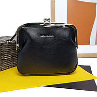 Модная женская сумка искусственная кожа черный Арт.821008 black Jacklu (Китай)