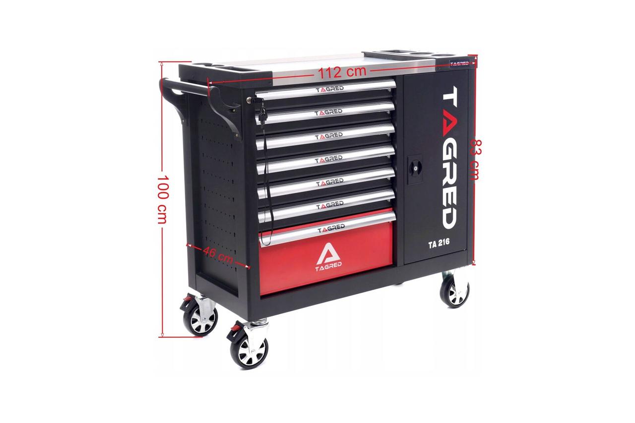 Візок для майстерні з інструментами TAGRED TA216 на 306 елементів, фото 1