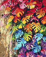Картина за номерами "Кольорове листя", в термопакеті 40*50 см, ТМ Brushme, Україна