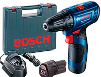 Аккумуляторная дрель-шуруповерт Bosch Professional GSR 120-LI в чемодане с 2 акб 2 Ah, з/у GAL 1210 CV