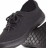 Підліткові чорні кеди кросівки тканинні 25,5см