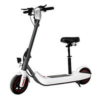 Электросамокат E-Scooter 10" дюймов складной (мотор 400Вт, аккумулятор 36В, фара) ES079 Белый