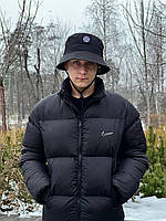 Мужская нейлоновая панама от Stone Island черного цвета