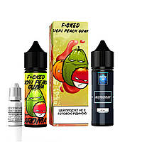 Набор для самозамеса органика Fucked V2 60 мл, 0-3 мг Lichi Peach Guava (Личи Персиковая Гуава)-ЛВP