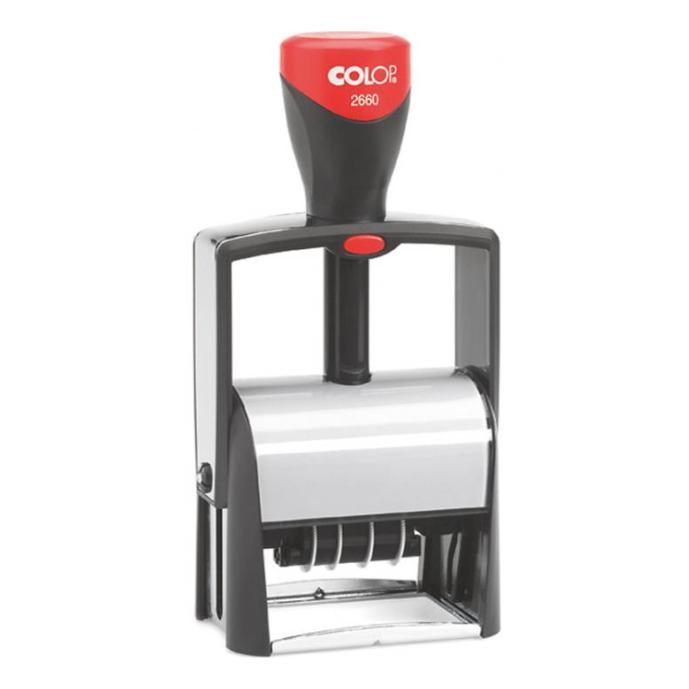 Датер металевий 4мм з вільним полем 58x37 мм, Colop 2660