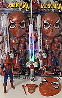 Игровой набор Супергерои Спайдермен, маска, меч, музыка, светится, на батарейках