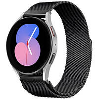 Магнітний ремінець Міланська петля для смарт-годинника Samsung/Amazfit/Huawei (22mm) Black (Код товару:34376)