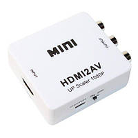 Конвертер Mini HDMI to AV 720P/1080P White