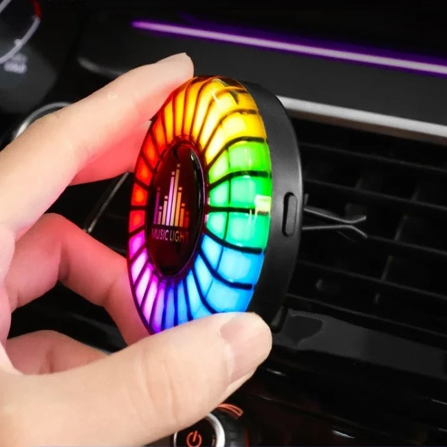 Автомобільний ароматизатор із LED підсвіткою Music Light