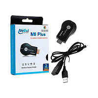 M9 Медиаплеер ресивер AnyCast Plus TV Stick Black (H - 205)! лучшее качество