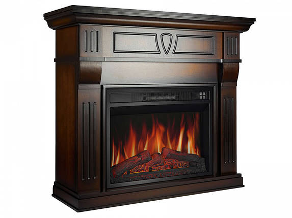 Підлоговий електричний камін з обігрівом, з порталом ArtiFlame Beethoven AF23S Махагон коричневий антик, фото 2