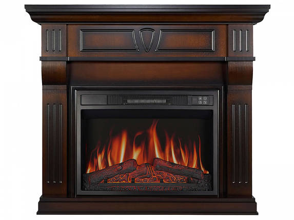 Підлоговий електричний камін з обігрівом, з порталом ArtiFlame Beethoven AF23S Махагон коричневий антик, фото 1