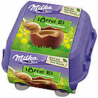 Шоколадні яєчка в лотку Milka «Löffel Ei Haselnuss» c горіховим мусом, 144 р., фото 3