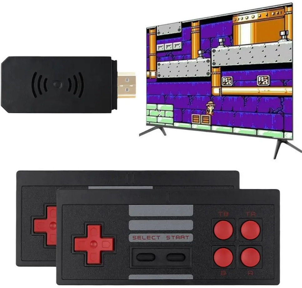 Приставка Game D600 HDMI з бездротовими джойстиками, фото 1