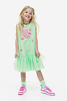 Сукня H&M & Eva Cremers для дівчинки без рукавів салатового кольору Розмір 140 (10 років)