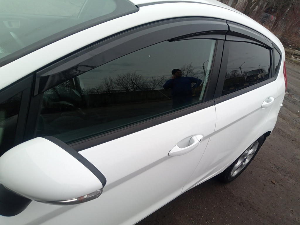 Ford Fiesta 2008-2017 - вітровики (4 шт., Sunplex Sport)