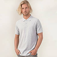 Мужская рубашка-поло JHK, POLO REGULAR MAN, футболка поло светло-серый меланж, размер XS