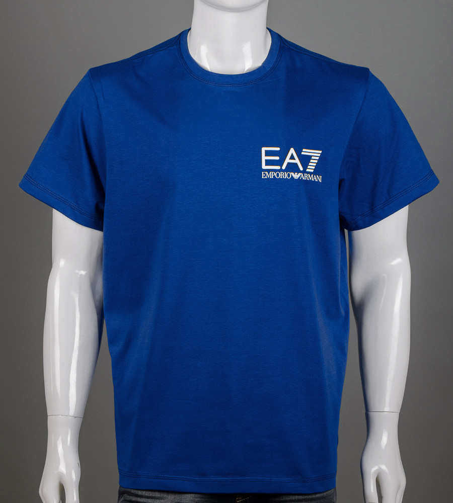 Футболка супер-батал EA7 Armani 2155сб (Уп.2шт 5XL,6XL), Синій