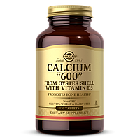 Кальций из раковин устриц с витамином Д3 Solgar (Calcium "600") 120 таблеток