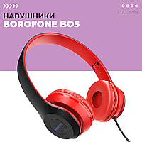 Дротові навушники BOROFONE BO5 з активним шумопоглинанням, TF картою, AUX режимом і 5 годин відтворення музики