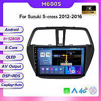 Штатная магнитола Suzuki SX4 (S-Cross) (2012-2016) M200 (2/32 Гб), HD (1280x720) QLED, GPS + 4G + CarPlay