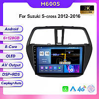 Штатная магнитола Suzuki SX4 (S-Cross) (2012-2016) M300 (4/32 Гб), 2K (2000x1200) QLED, GPS + 4G + CarPlay