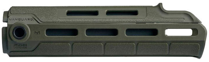 Цевье FAB Defense VANGUARD AR15 M-LOK. Колір — олива, фото 1