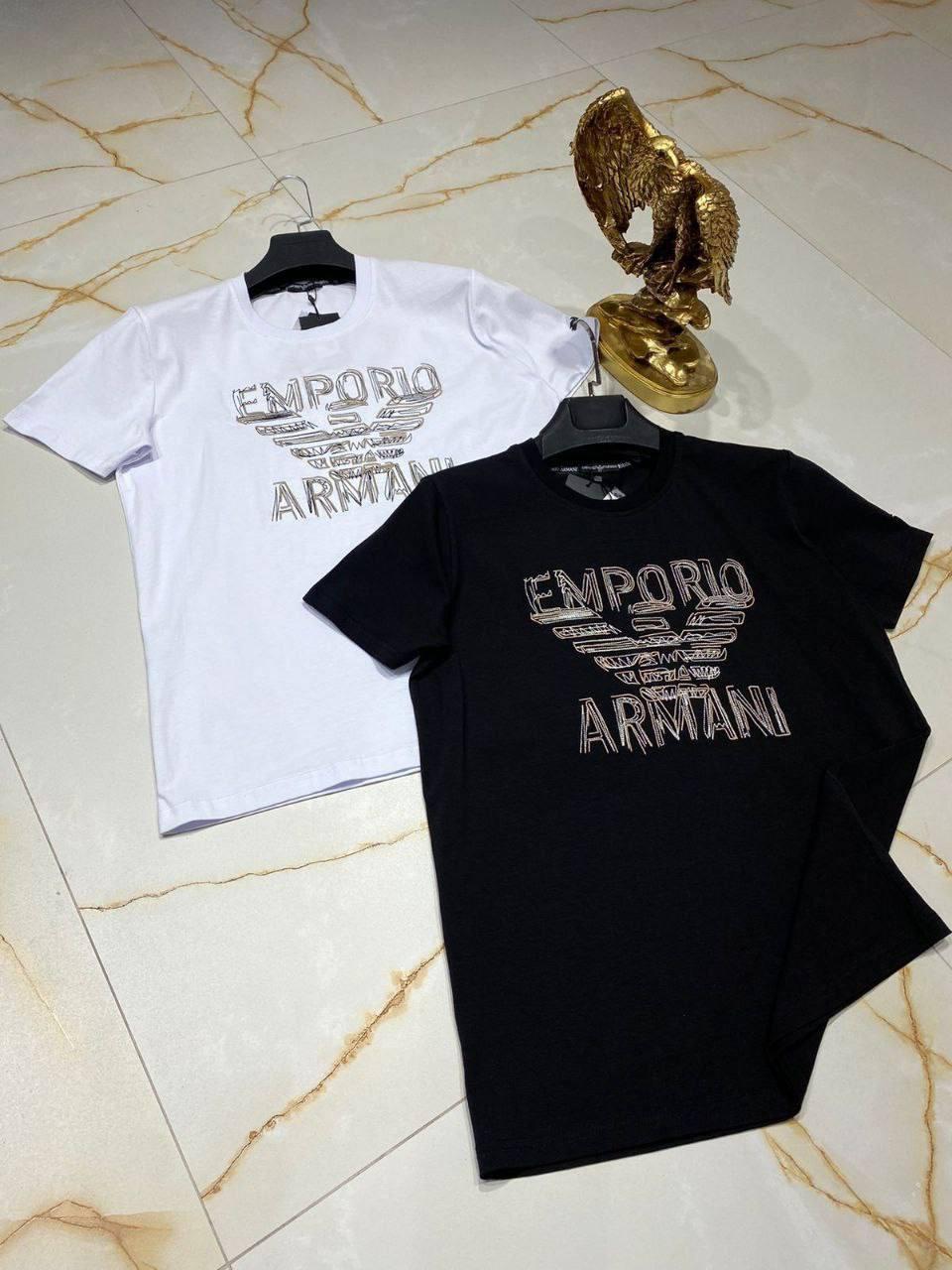 Чоловіча футболка Empori Armani CK7409 чорна