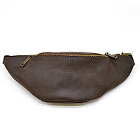 Кожаная сумка на пояс из натуральной кожи TARWA RC-3035-3md коричневый