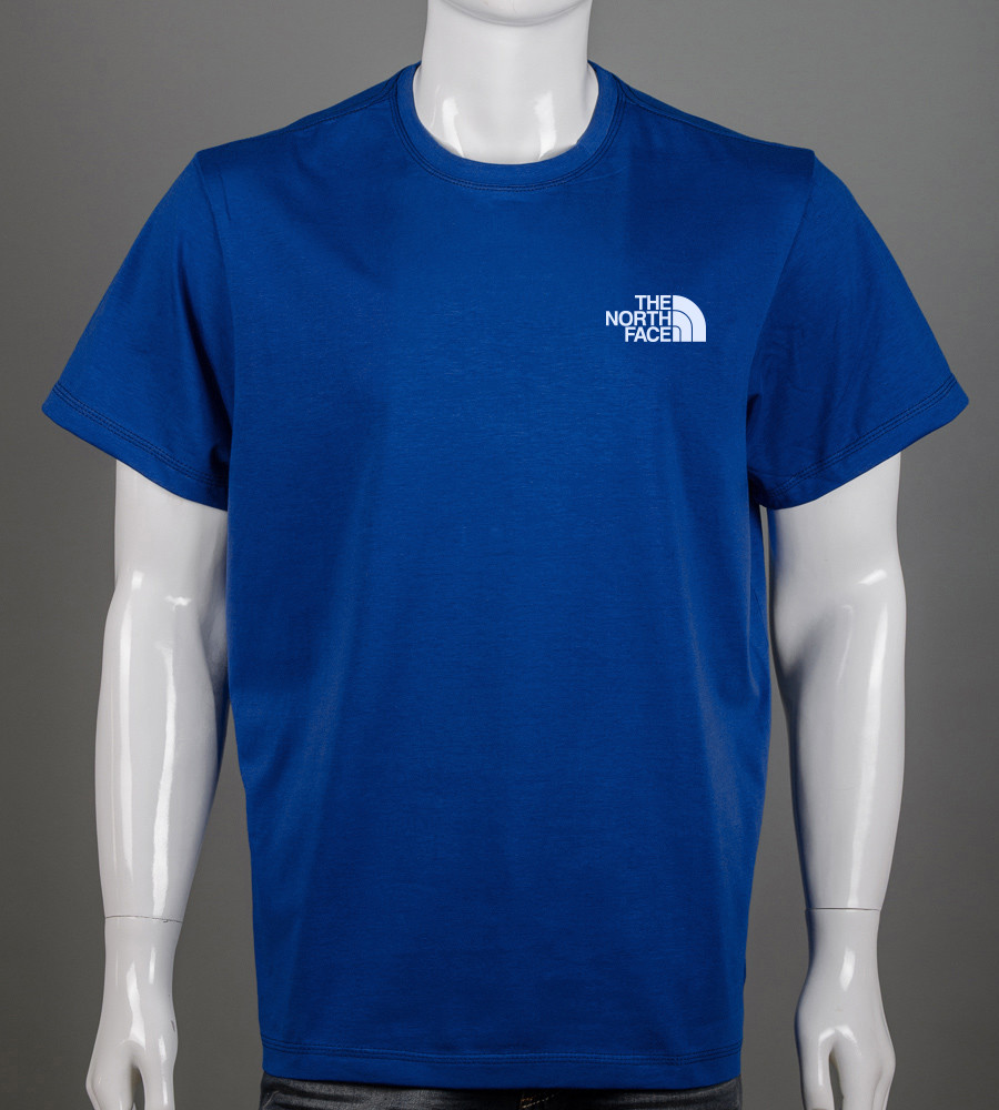 Футболка батал The North Face 2305б (Уп.4шт 3XL,4XL), Синій