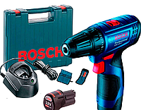 Аккумуляторная дрель-шуруповерт Bosch Professional GSR 120-LI в чемодане с 2 акб GBA 12V 2 Ah, з/у GAL 1210 CV