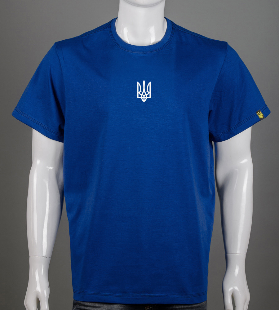 Футболка супер-батал Тризуб 2301сб (Уп.2шт 5XL,6XL), Синій