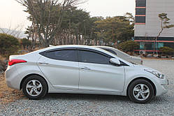 Дефлектори вікон (вітровики) Hyundai Elantra MD (Avante) 2010-2015 (Auto Clover / Корея)