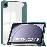 Чехол для Samsung Galaxy Tab A9 8.7" SM-X110, SM-X115 Galeo Hybrid Case with S-Pen Holder Dark Green