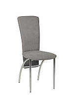 Обеденный кухонный стул Амели Amely chrome Soro-93 серый Новый Стиль (заказ кратно 2шт)