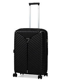 Валіза середня M поліпропілен чорна 66х45х28+5/87л/3.5кг/Snowbal 05103