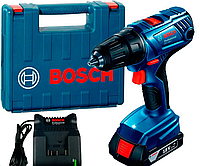 Аккумуляторная дрель-шуруповерт Bosch Professional GSR 180-Li в чемодане с 1 акб 18V 2 Ah и з/у GAL 18V-20