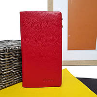 Хорошего качества кошелек натуральная кожа красный Арт.2202-9941-1 red GENUINE LEATHER (Китай)
