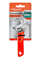 Ключ розвідний з тонкими губками  141 мм, 0-30 мм,товщина губок 3 мм  Sturm