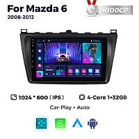 Штатная магнитола Mazda 6 (2008-2012) M100 (1/16 Гб), HD (1024x600) IPS, GPS