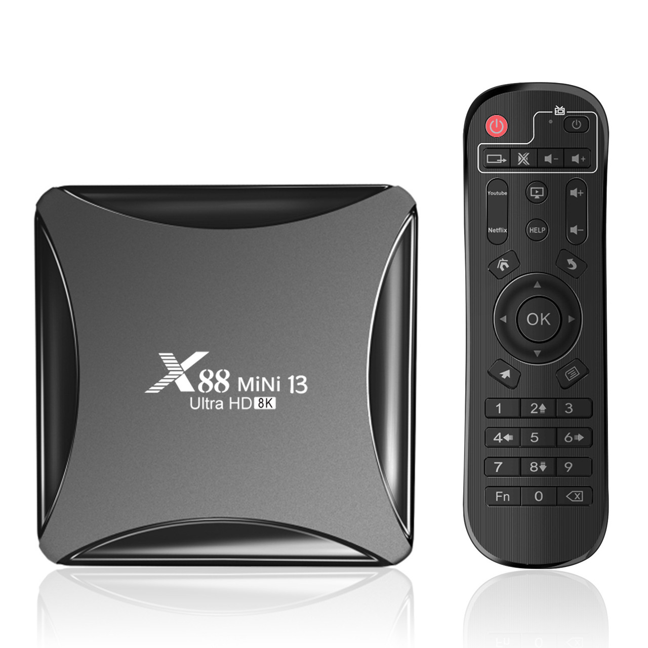 Смарт приставка X88 mini 13 4/64 ГБ Android 13, WIFI 5 TV BOX (з налаштуваннями), фото 1