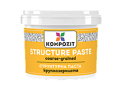 Структурна паста художня Крупнозерниста Біла DECO Kompozit 750мл/1кг