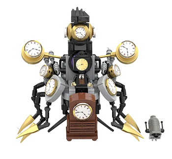 Конструктор Скібіді Туалет Skibidi Toilet Titan Clock Robot 404 деталі