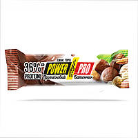 Протеиновый батончик Power Pro Protein Bar Nutella 36% 20x60g Nut, белковый батончик энергетический 20шт