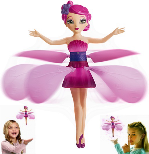Летюча лялька чарівна фея летить над рукою Flying Fairy рожева! найкраща якість